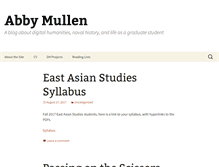 Tablet Screenshot of abbymullen.org